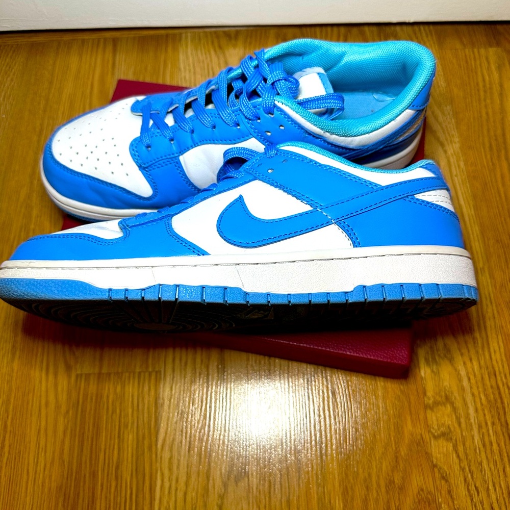 Nike Dunks Low  UNC University Blue Men’s 8.5 DD1391-102 EUC